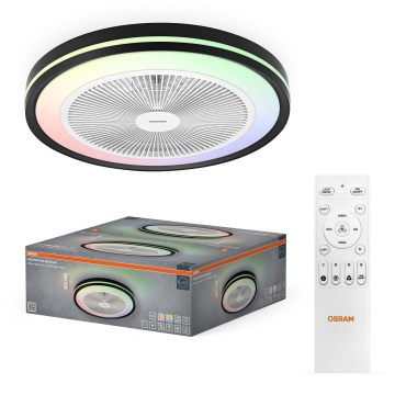 Osram - MURLAN LED/26W/230V 3000-6500K himmennettävä kattovalaisin tuulettimella + kaukosäädin