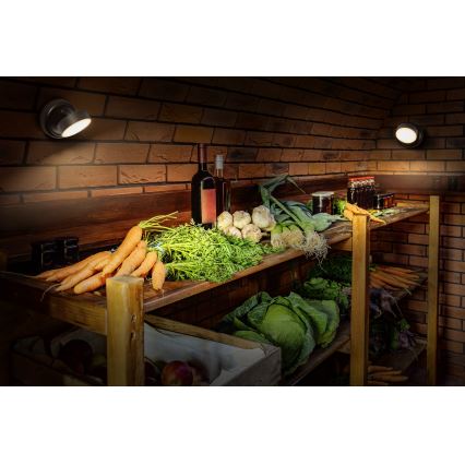 Osram - ladattava, himmennettävä kosketusohjattu seinävalaisin NIGHTLUX LED/1,8W/5V musta