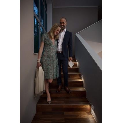 Osram - LED-porrasvalaisin anturilla NIGHTLUX LED/0,25W/3xAAA IP54 valkoinen