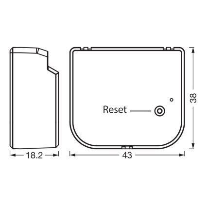 Osram - Ohjausmoduuli sälekaihtimille, rullakaihtimille ja verhoille SMART+ 230V Wi-Fi