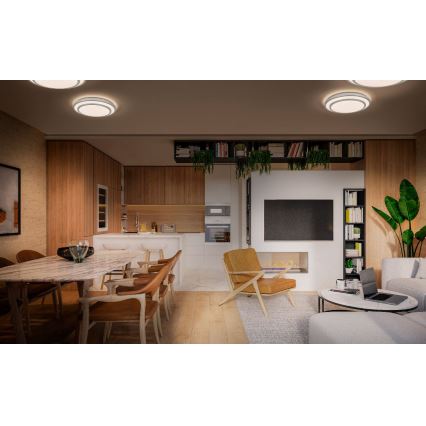 Osram - ORBIS BERLIN LED-kattovalaisin LED/36W/230V halkaisija 49,2 cm hopea