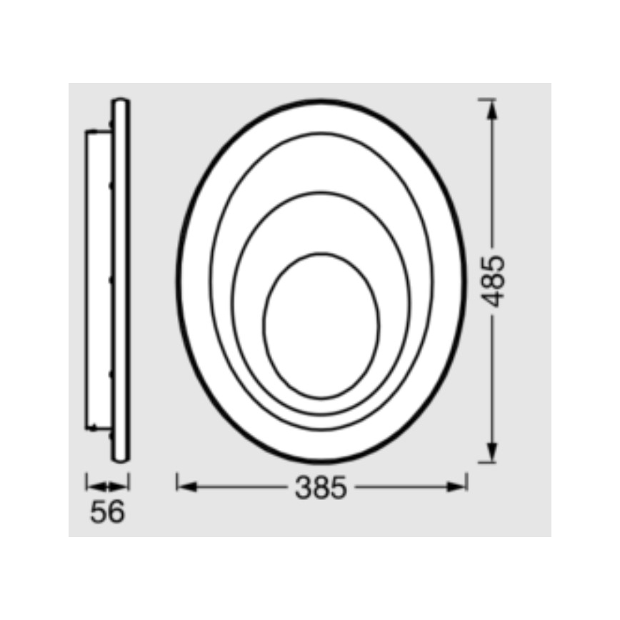 Osram - ORBIS SPIRAL LED/37W/230V kattovalaisin, valkoinen