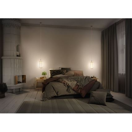 Osram - PENDULUM NEEDLE virtajohto 1xE27/15W/230V beige