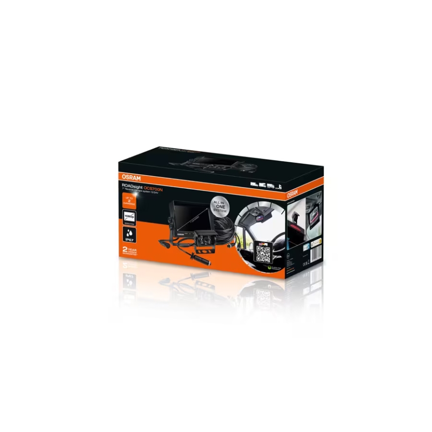 Osram - Peruutuskamera ROADSIGHT OCS700N Full HD 1080p 12/24V IP67 + kauko-ohjain