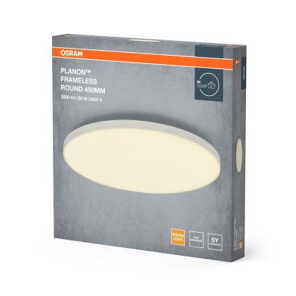 Osram - pinta-asennettava LED-paneeli PLANON LED/28W/230V 3000K halkaisija 45 cm valkoinen