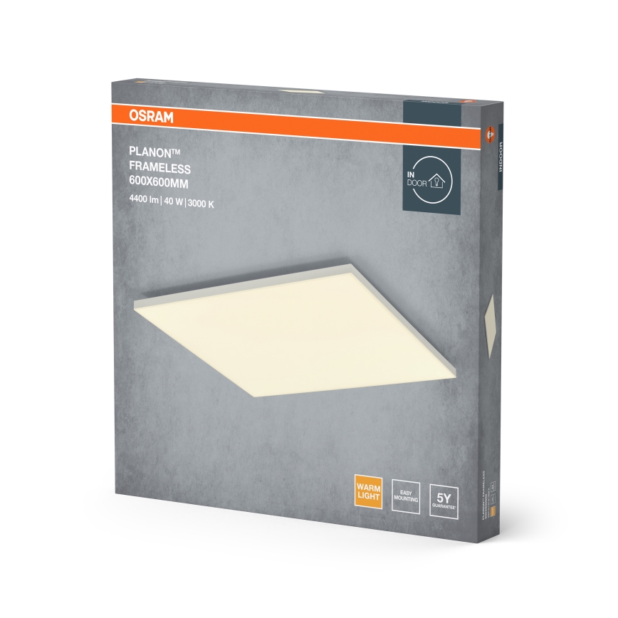 Osram - Pinta-asennettava LED-paneeli PLANON LED/40W/230V 3000K 60x60 cm valkoinen