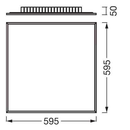 Osram - pinta-asennettava LED-paneeli PLANON LED/40W/230V 4000K 60x60 cm valkoinen