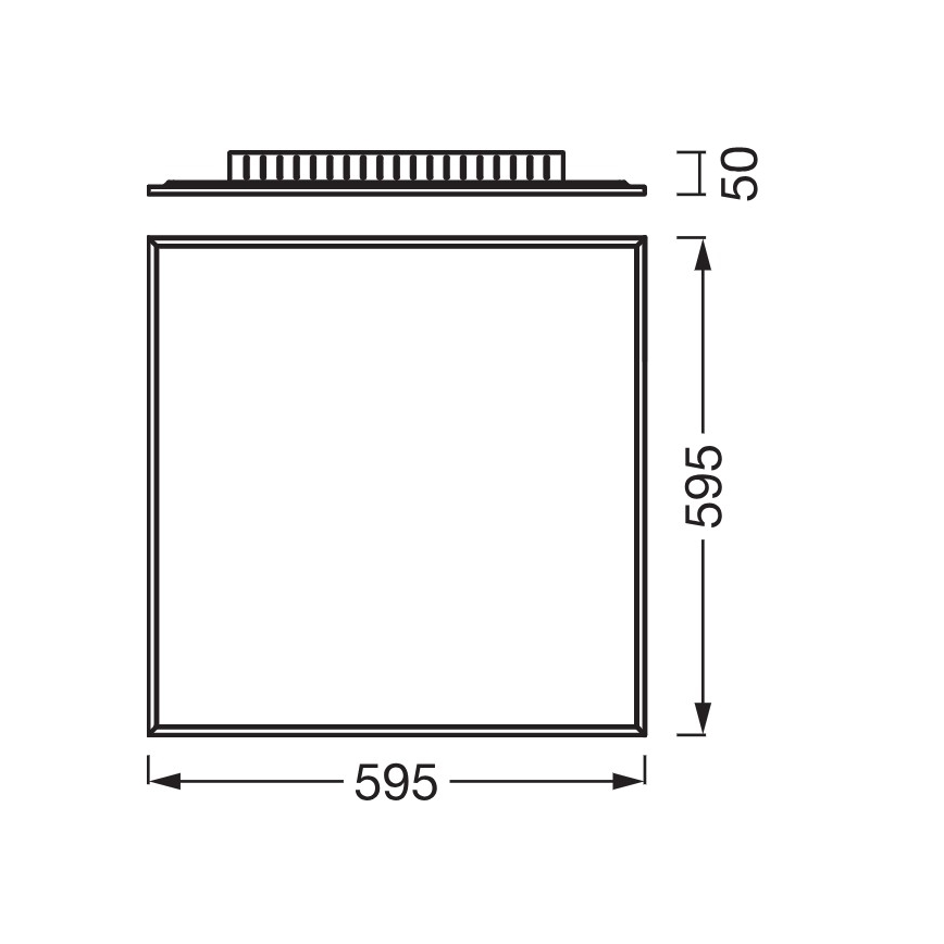 Osram - pinta-asennettava LED-paneeli PLANON LED/40W/230V 4000K 60x60 cm valkoinen