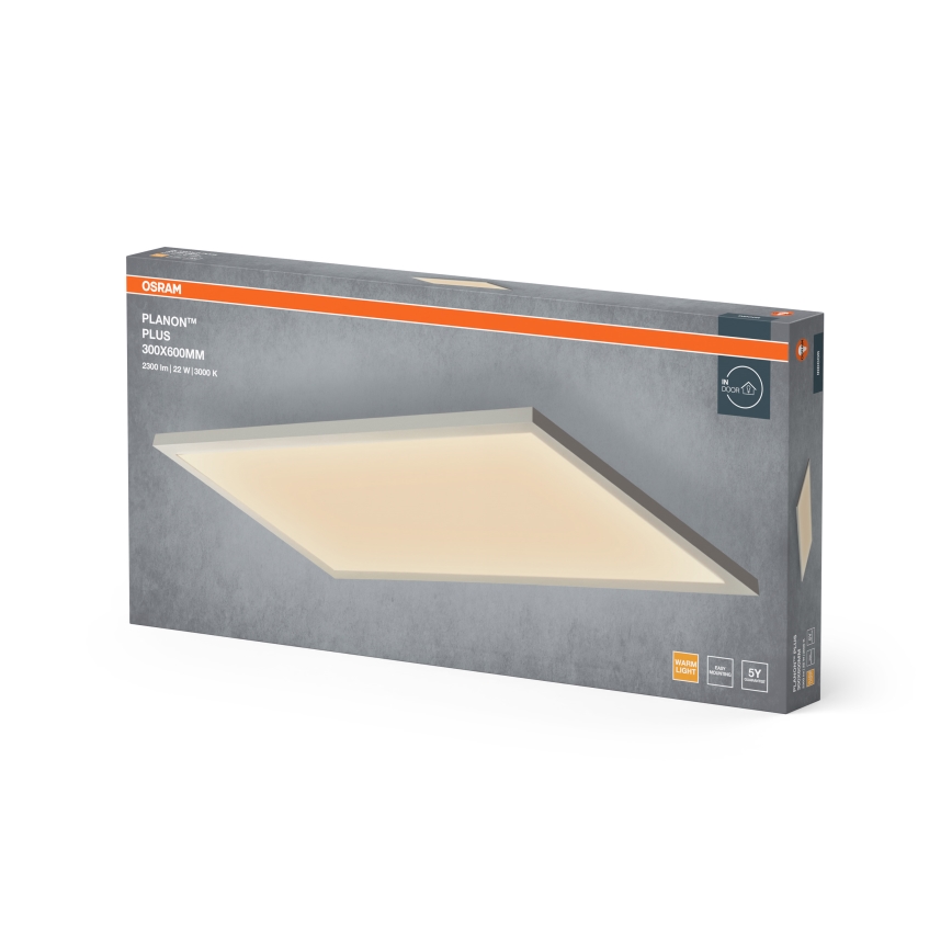 Osram - pintakiinnitetty PLANON LED-paneeli LED/22W/230V 3000K 30x60 cm valkoinen