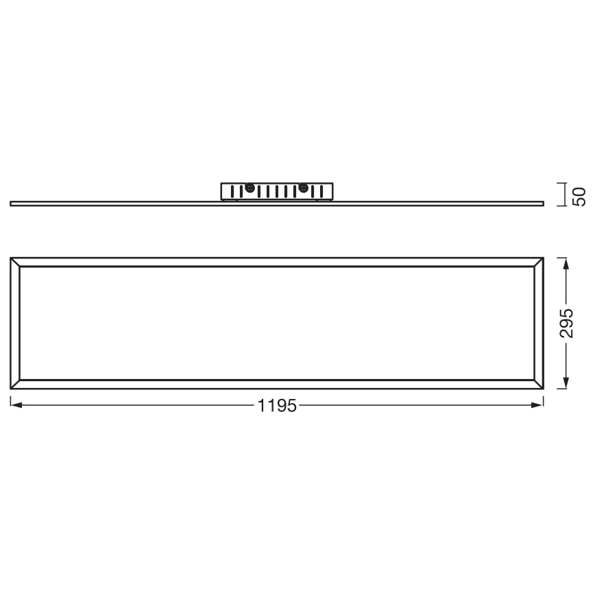 Osram - pintakiinnitteinen PLANON LED/40 W/230 V 4000 K 30 x 120 cm valkoinen