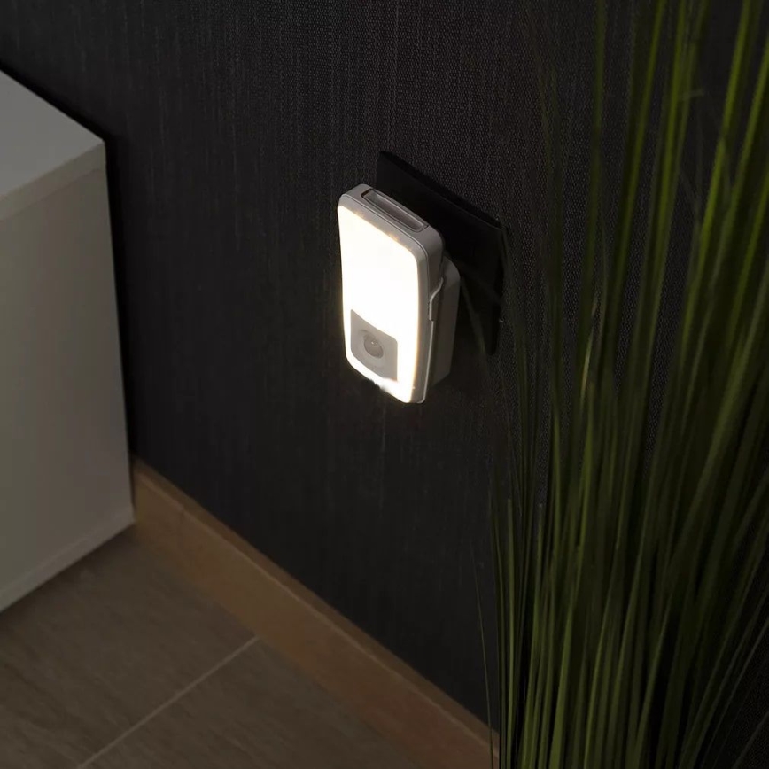 Osram - pistokkeellinen LED-yövalo liiketunnistimella LUNETTA LED/2W/230V