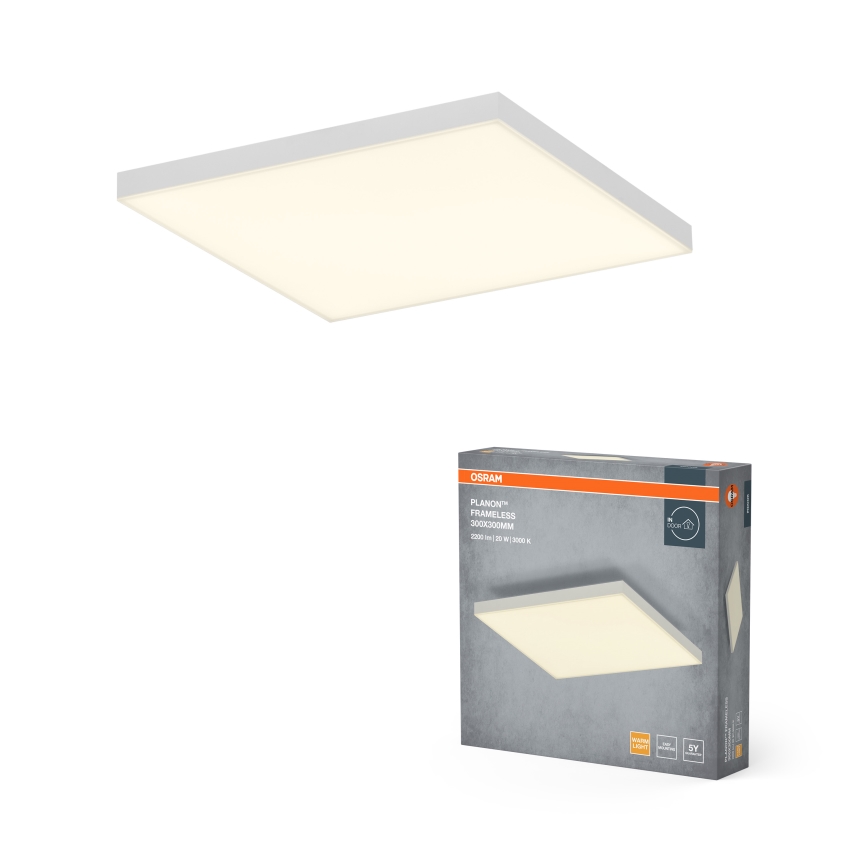 Osram - PLANON LED pintakiinnitteinen LED-paneeli 20W/230V 3000K 30x30 cm valkoinen