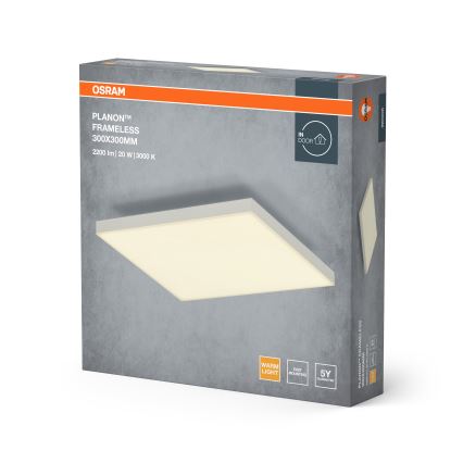 Osram - PLANON LED pintakiinnitteinen LED-paneeli 20W/230V 3000K 30x30 cm valkoinen