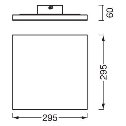 Osram - PLANON LED pintakiinnitteinen LED-paneeli 20W/230V 3000K 30x30 cm valkoinen