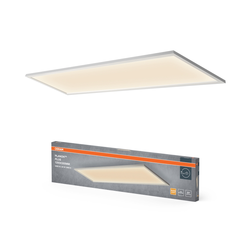 Osram - PLANON pinta-asennettava LED-paneeli 40W/230V 3000K 30x120 cm valkoinen