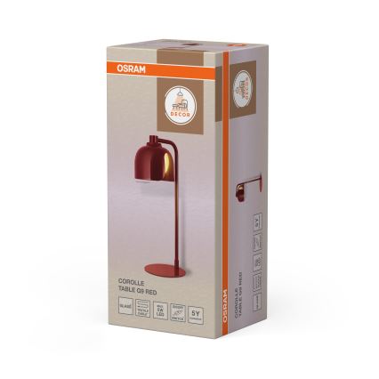 Osram - Pöytälamppu DECOR COROLLE 1xG9/20W/230V punainen