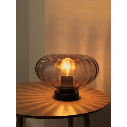 Osram - Pöytälamppu DECOR SMOKE 1xE27/12W/230V musta/savunharmaa