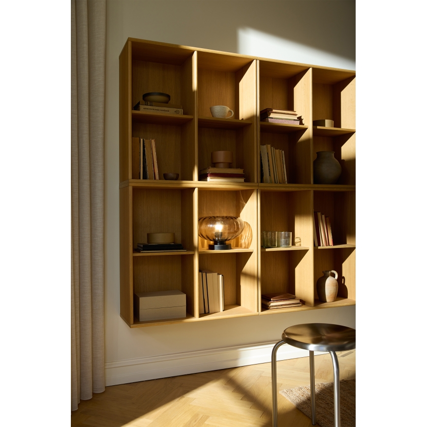 Osram - Pöytälamppu DECOR SMOKE 1xE27/12W/230V musta/savunharmaa