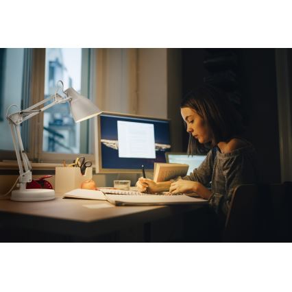Osram - Pöytälamppu DESK LINE 1xE27/11W/230V valkoinen