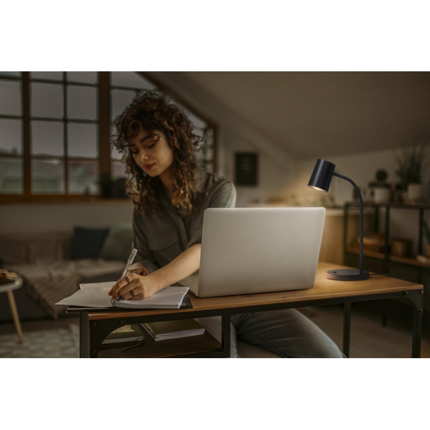 Osram - Pöytälamppu DESK LINE 1xGU10/9W/230V musta