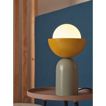 Osram - Pöytävalaisin DECOR BOWL 1xE14/25W/230V vihreä/keltainen