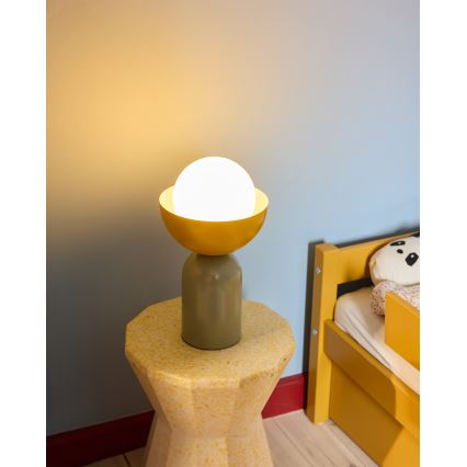 Osram - Pöytävalaisin DECOR BOWL 1xE14/25W/230V vihreä/keltainen