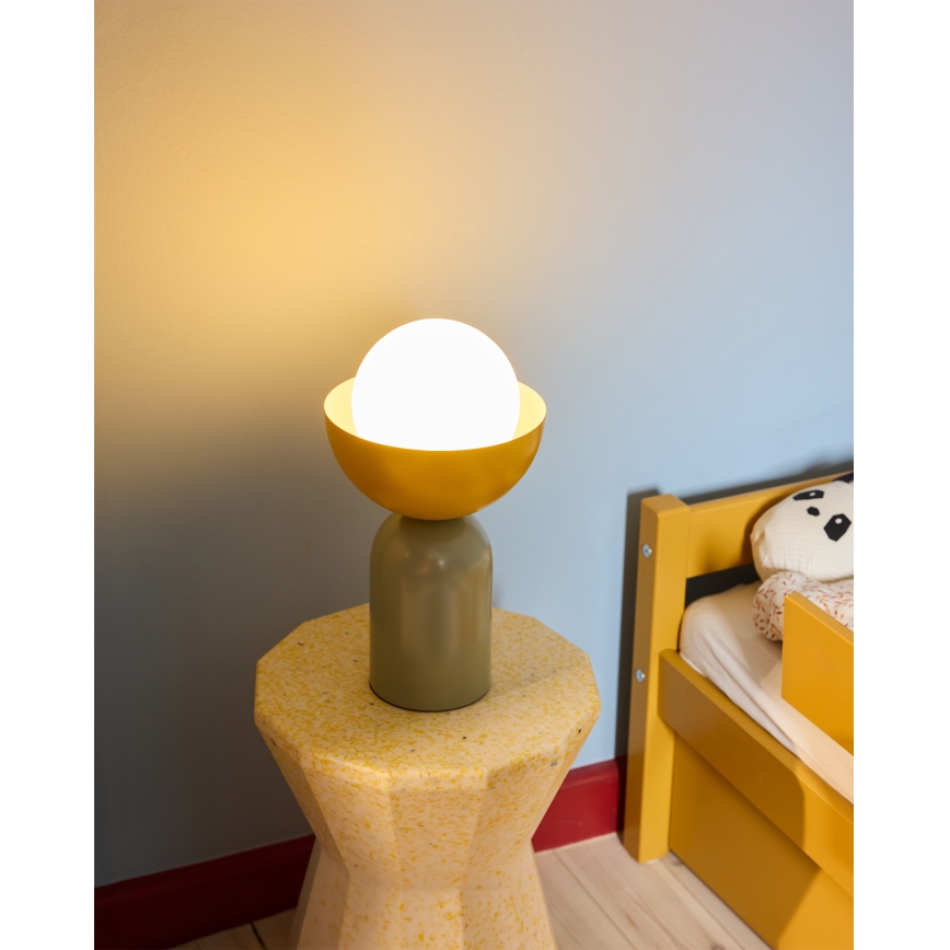 Osram - Pöytävalaisin DECOR BOWL 1xE14/25W/230V vihreä/keltainen