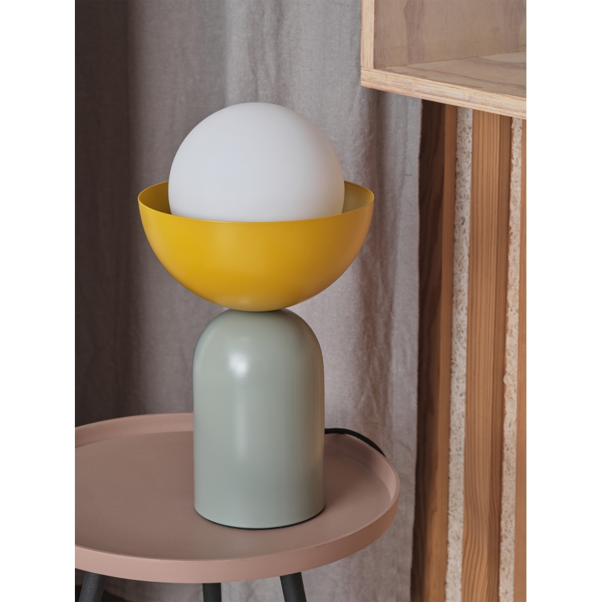 Osram - Pöytävalaisin DECOR BOWL 1xE14/25W/230V vihreä/keltainen