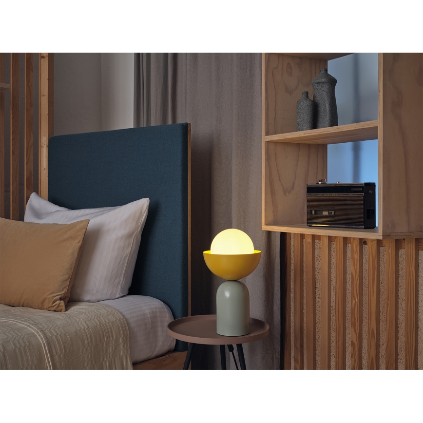 Osram - Pöytävalaisin DECOR BOWL 1xE14/25W/230V vihreä/keltainen