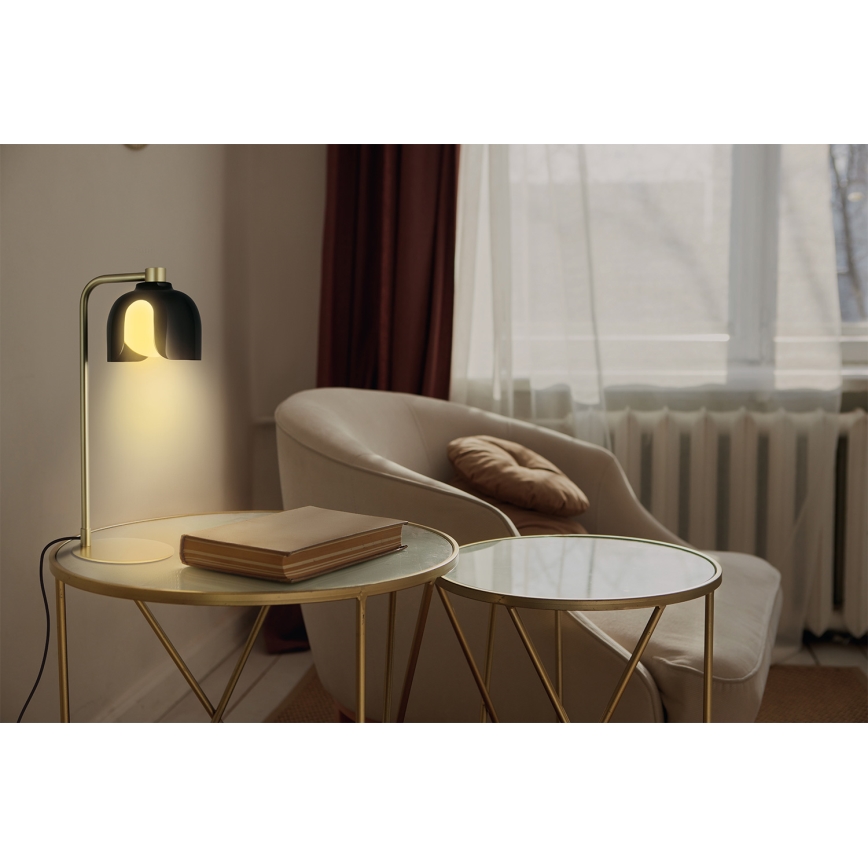 Osram - Pöytävalaisin DECOR COROLLE 1xG9/20W/230V musta/kultainen