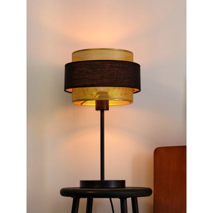 Osram - Pöytävalaisin DECOR HORNET 1xE27/10W/230V musta/kulta