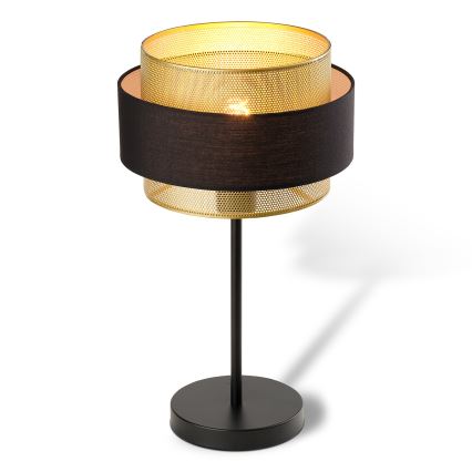 Osram - Pöytävalaisin DECOR HORNET 1xE27/10W/230V musta/kulta