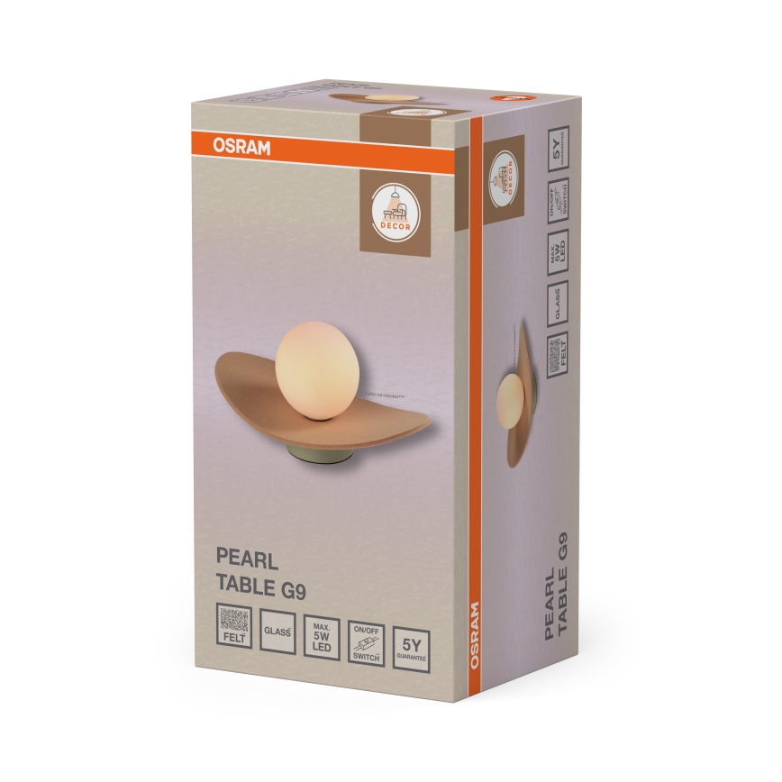 Osram - Pöytävalaisin DECOR PEARL 1xG9/5W/230V beige