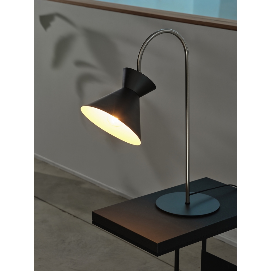 Osram - Pöytävalaisin DECOR WAIST 1xE27/40W/230V musta