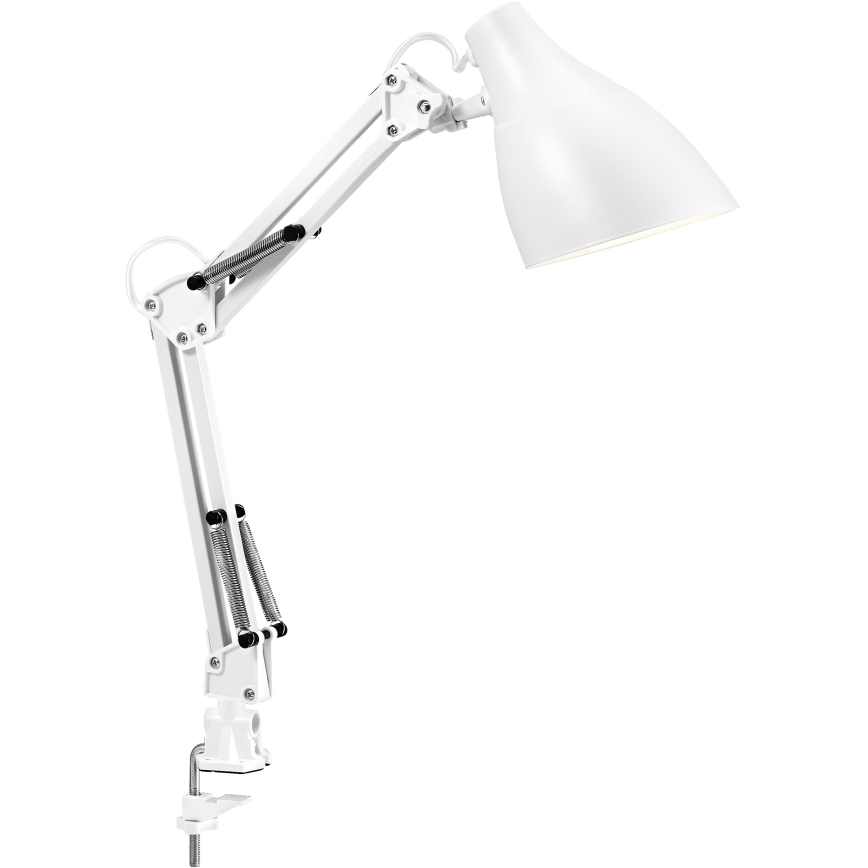 Osram - Pöytävalaisin klipsillä DESK LINE 1xE27/11W/230V valkoinen