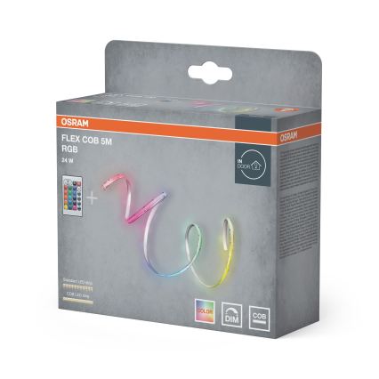 Osram - LED RGBW himmennettävä LED-nauha FLEX COB 5m LED/24W/230V 2700-6500K + kauko-ohjain