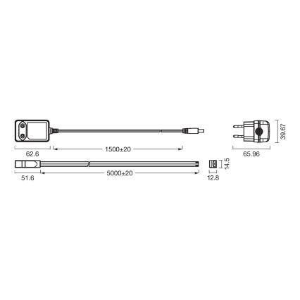 Osram - LED RGBW himmennettävä LED-nauha FLEX COB 5m LED/24W/230V 2700-6500K + kauko-ohjain