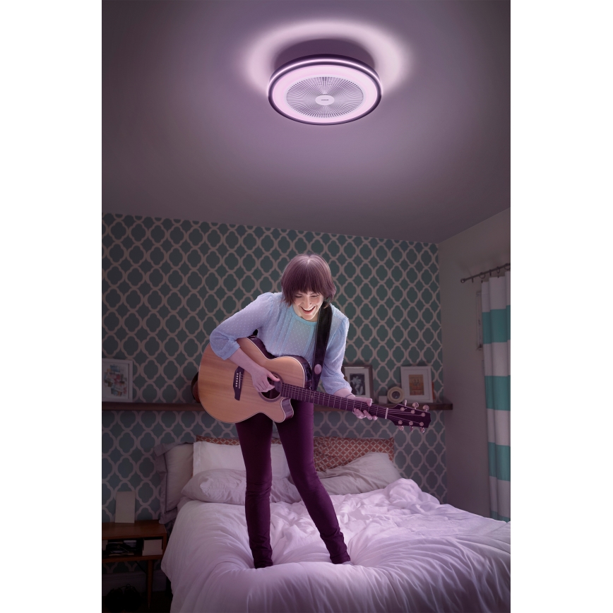 Osram - MURLAN LED/26W/230V 3000-6500K himmennettävä kattovalaisin tuulettimella + kaukosäädin
