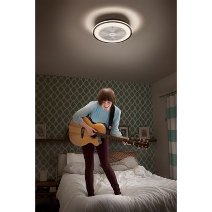 Osram - MURLAN LED/26W/230V 3000-6500K himmennettävä kattovalaisin tuulettimella + kaukosäädin