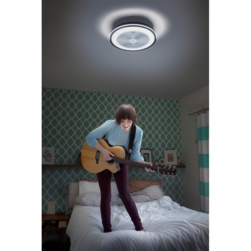 Osram - MURLAN LED/26W/230V 3000-6500K himmennettävä kattovalaisin tuulettimella + kaukosäädin