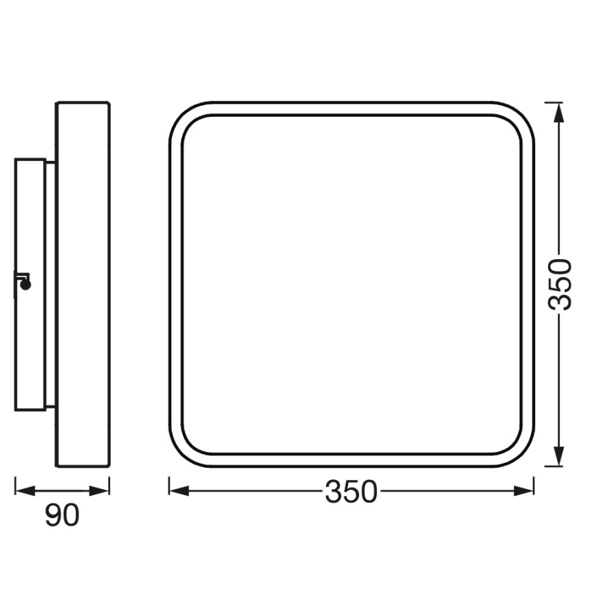 Osram - SMART+ ORBIS LED RGBW himmennettävä kattovalaisin LED/28W/230V 35x35 cm 2700-6500K Wi-Fi