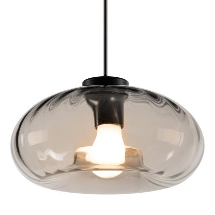 Osram - Riippuvalaisin DECOR SMOKE, kaapelilla, 1xE27/12W/230V, halkaisija 28 cm, musta/savunharmaa