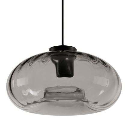 Osram - Riippuvalaisin DECOR SMOKE, kaapelilla, 1xE27/12W/230V, halkaisija 28 cm, musta/savunharmaa