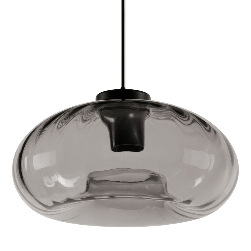 Osram - Riippuvalaisin DECOR SMOKE, kaapelilla, 1xE27/12W/230V, halkaisija 28 cm, musta/savunharmaa