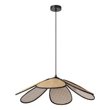 Osram - Riippuvalaisin johdolla DECOR RATTAN 1xE27/15W/230V, Ø 69 cm, beige/musta
