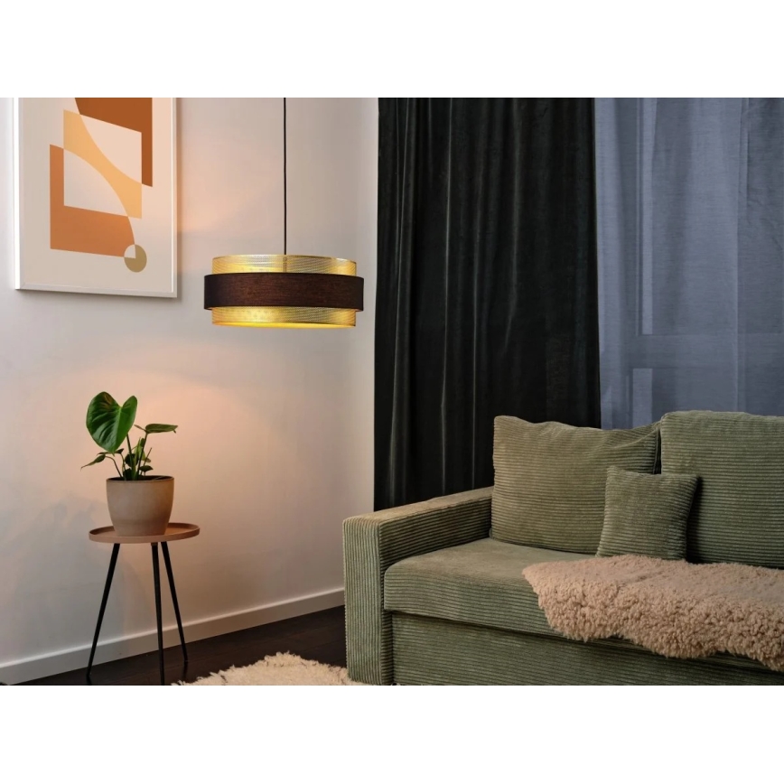 Osram - Riippuvalaisin kaapelilla DECOR HORNET 3xE27/10W/230V halkaisija 50 cm musta/kultainen