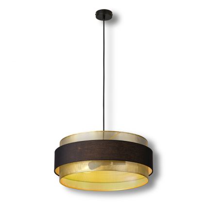 Osram - Riippuvalaisin kaapelilla DECOR HORNET 3xE27/10W/230V halkaisija 50 cm musta/kultainen
