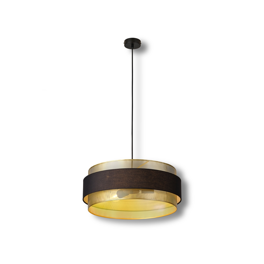 Osram - Riippuvalaisin kaapelilla DECOR HORNET 3xE27/10W/230V halkaisija 50 cm musta/kultainen