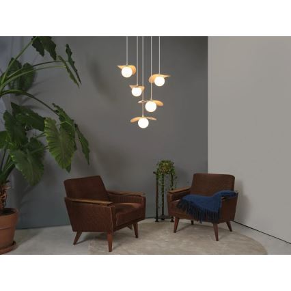 Osram - Riippuvalaisin kaapelilla DECOR PEARL 5xG9/5W/230V beige