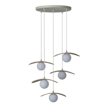 Osram - Riippuvalaisin kaapelilla DECOR PEARL 5xG9/5W/230V beige